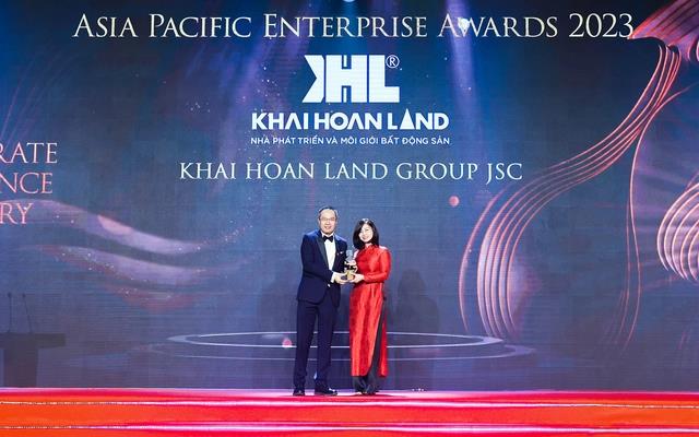 Khải Hoàn Land đạt giải doanh nghiệp xuất sắc Châu Á – Asia Pacific Enterprise Awards