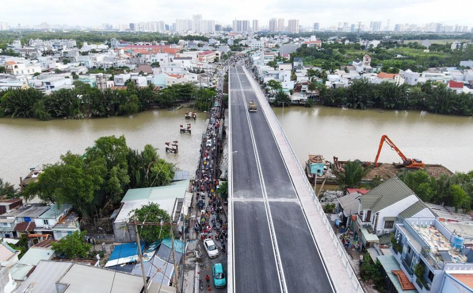 Nhà Bè: Cầu Long Kiểng thông xe, giá bất động sản khu vực hai bên cầu khởi sắc